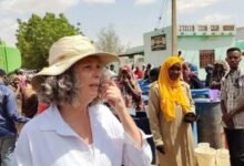 زيارة وزيرة الخارجية البريطانية الى معسكر أدري